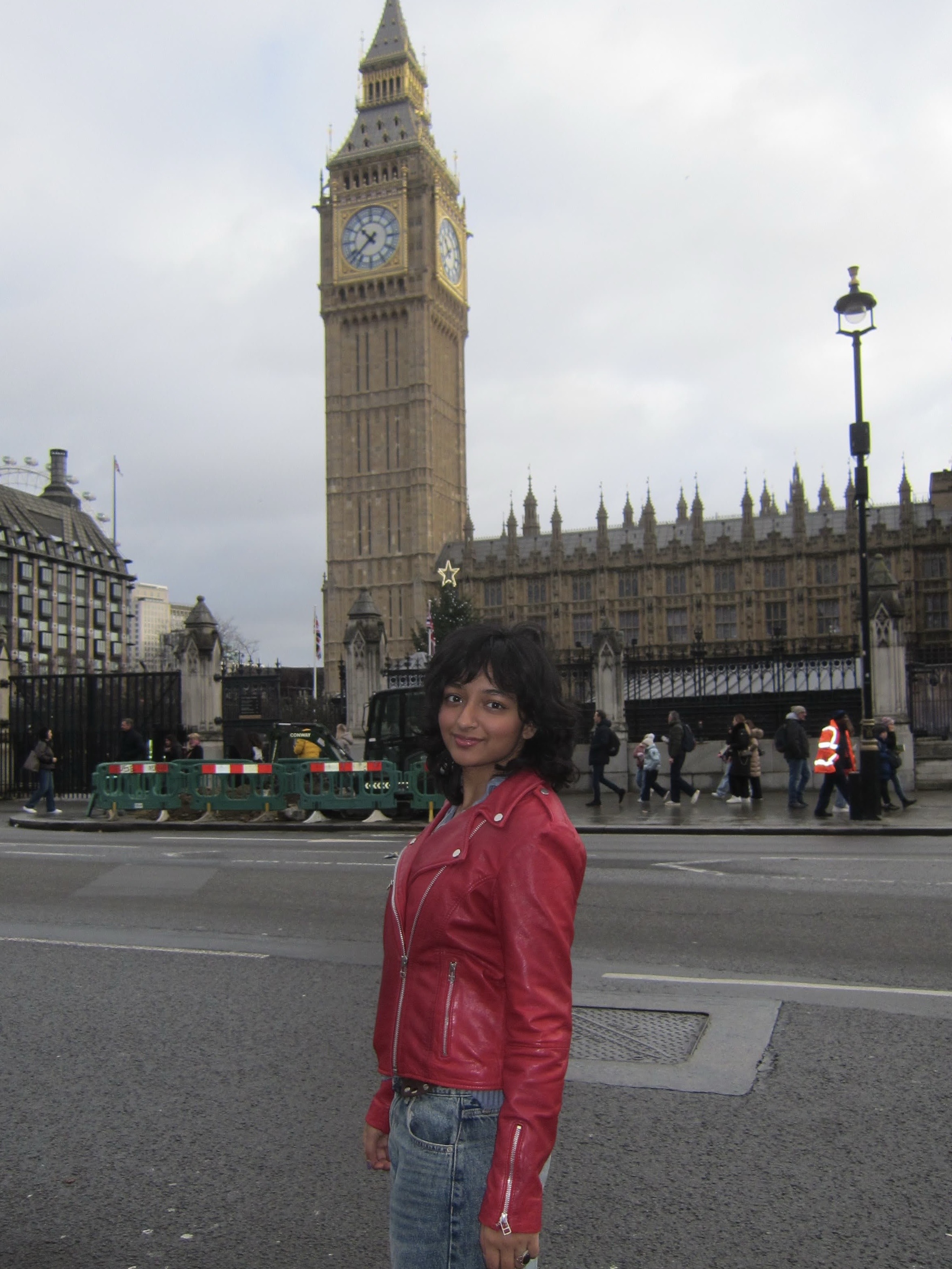 Ananya Srinivasan in front of Big Ben